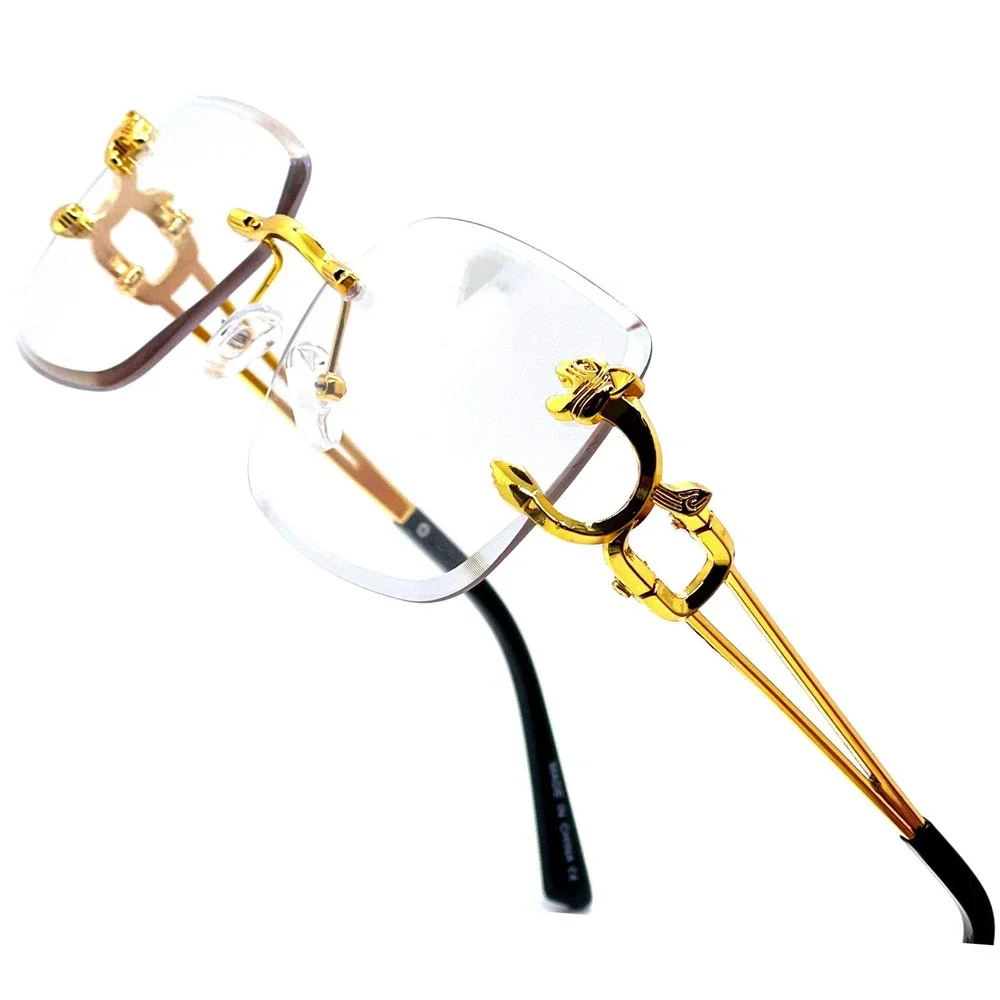 Metal Frame Retro Clear Lens Glasses Street Wear‎ Gangster Hip Hop Cholo Shades